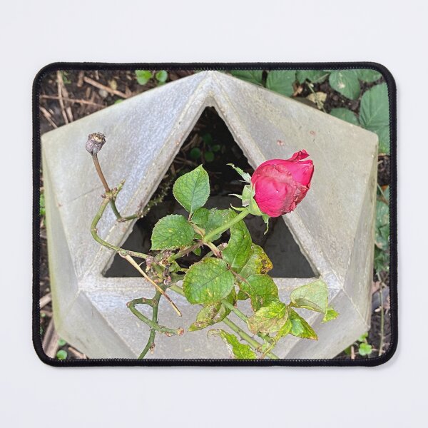 Item preview, gmtrx seni lawal 432 mm concrete icosahedron with rose designed and sold by Seni Lawal.