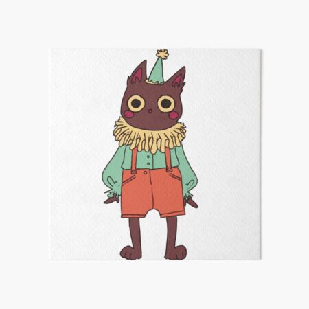 Item preview, silly little clown cat guy.  designed and sold by stolenlivers.