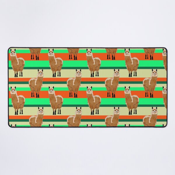 Item preview, Colorful Serape Alpaca Décor Pattern (Green & Yellow Mexican Pattern Design)  designed and sold by MindCereal.
