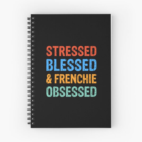 Item preview, Stressed Blessed and Frenchie Obsessed Dog Gift  designed and sold by Guarddogdrive.