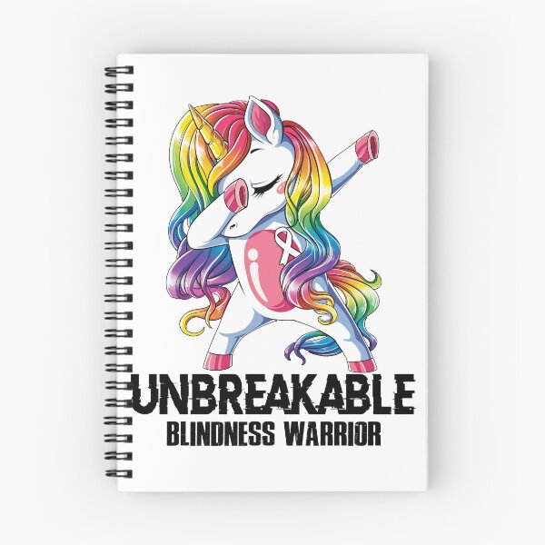 Item preview, Blindness Awareness - Unicorn Blindness Warrior Ribbon UNBREAKABLE designed and sold by Fernandezf.