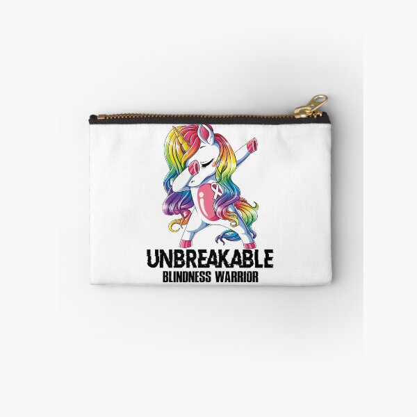 Item preview, Blindness Awareness - Unicorn Blindness Warrior Ribbon UNBREAKABLE designed and sold by Fernandezf.