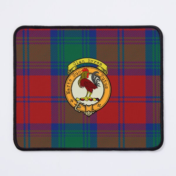 Item preview, Clan Byres Scottish Tartan and Crest designed and sold by BagTown Clans.