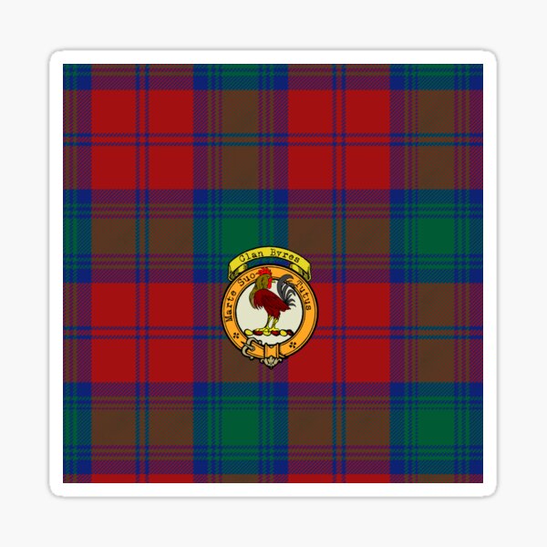 Byres Tartan Crest Premium Blanket - Thistle Style main image 1