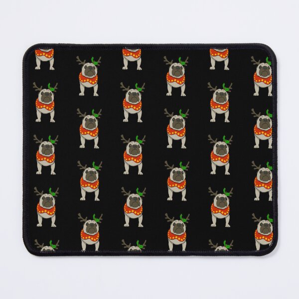 Artikelvorschau, Christmas Reindeer Pug entworfen und verkauft von Zurickdesigns.