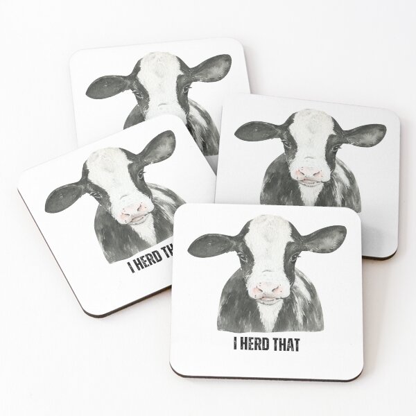 Item preview, I Herd That - Cow Face designed and sold by Thewelllife.