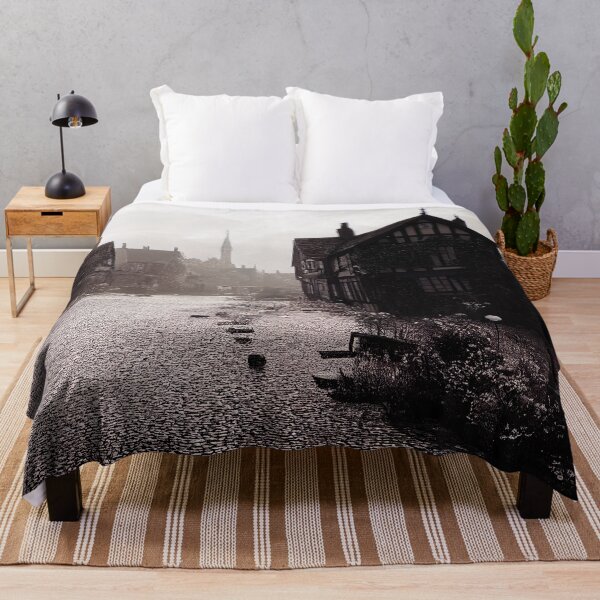 Item preview, Vintage Old English Town Landscape Fotografía de arte digital designed and sold by Jozzabazza.