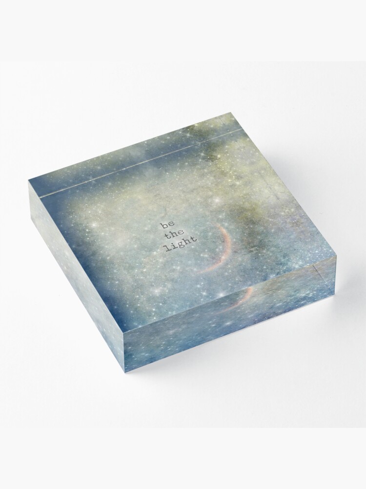 Alternate view of be the light Acrylic Block