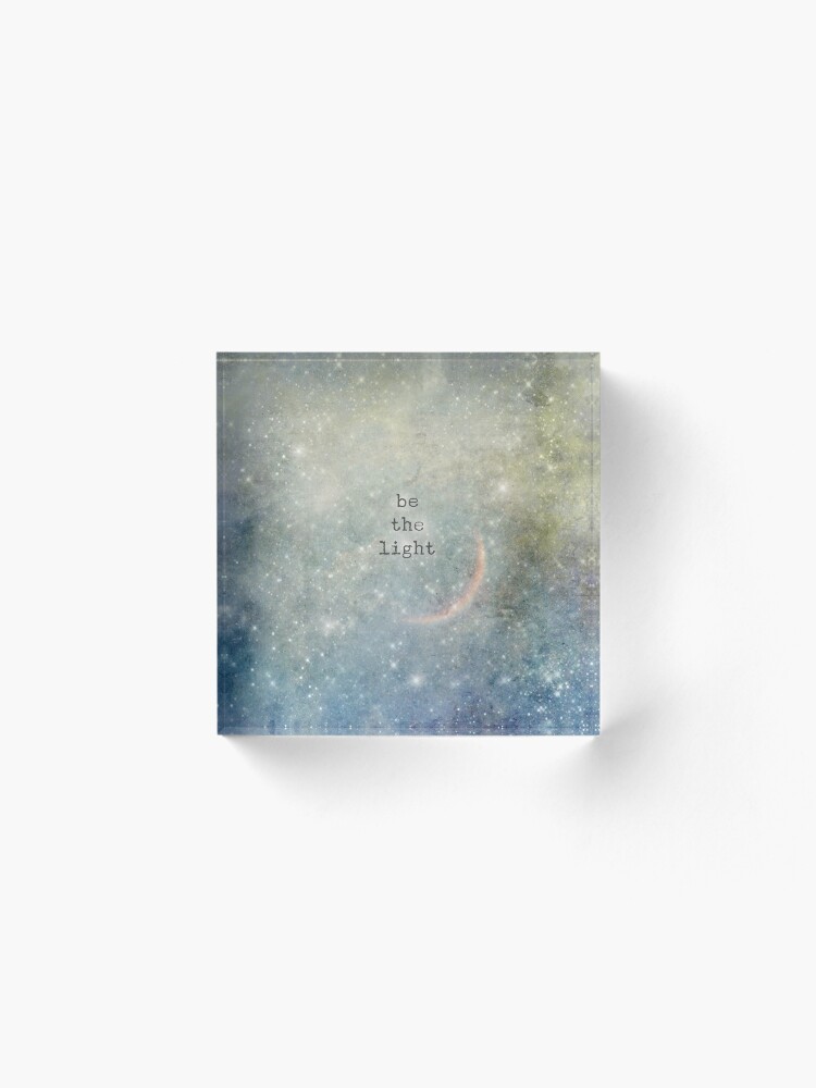 Alternate view of be the light Acrylic Block