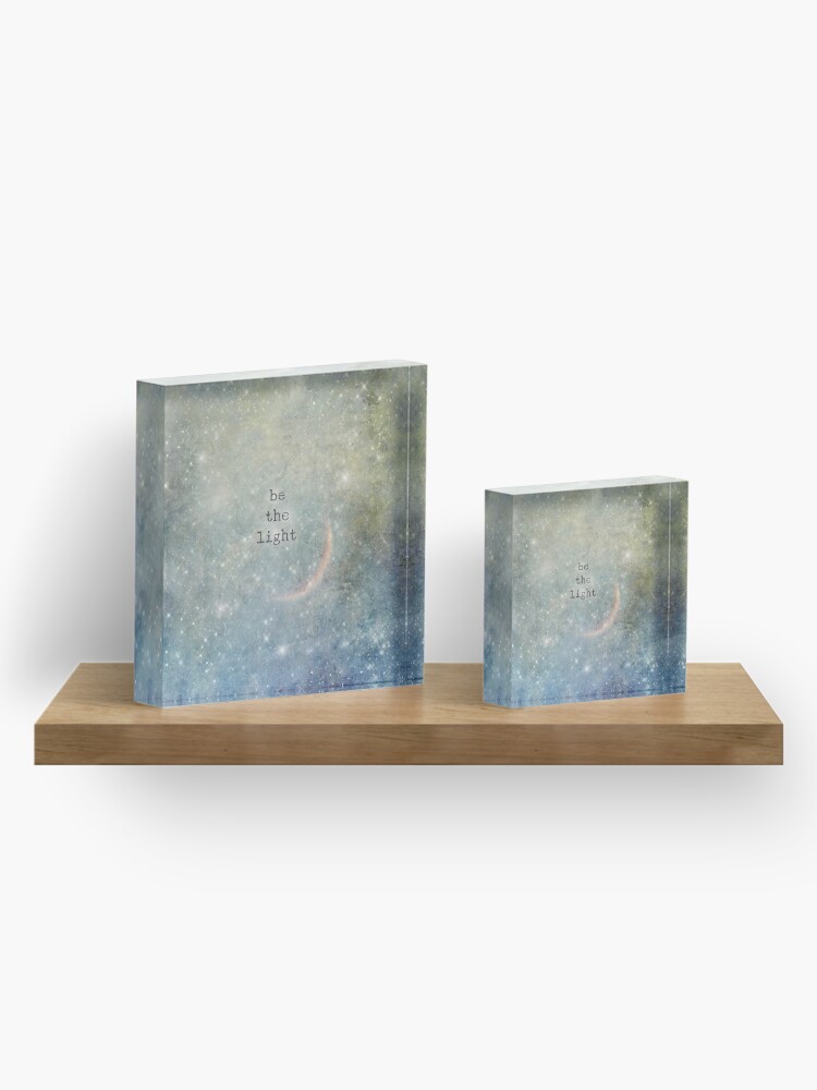 Alternate view of be the light Acrylic Block