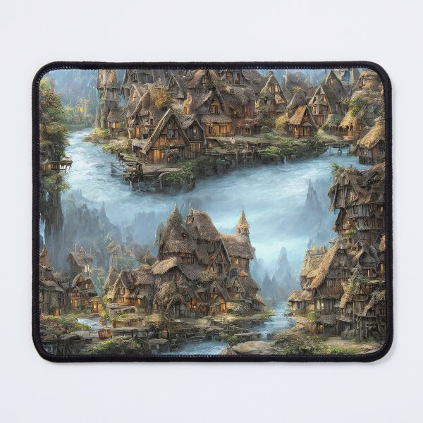 Item preview, fantasy village by a river designed and sold by David-Howells.