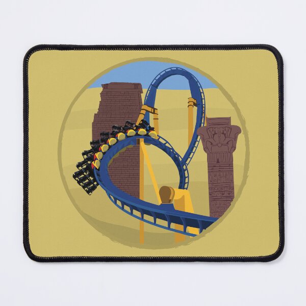 Item preview, Montu Coaster Circle "Sandstorm" Design designed and sold by CoasterMerch.