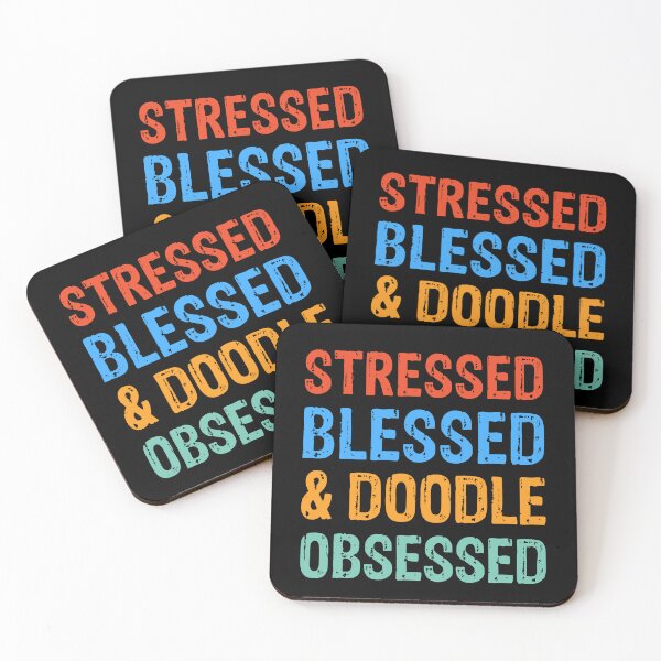Item preview, Stressed Blessed and Doodle Obsessed Dog Gift  designed and sold by Guarddogdrive.