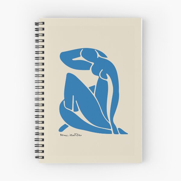 Item preview, Henri Matisse blue abstract Woman Exhibition beige background designed and sold by blazingbloom.
