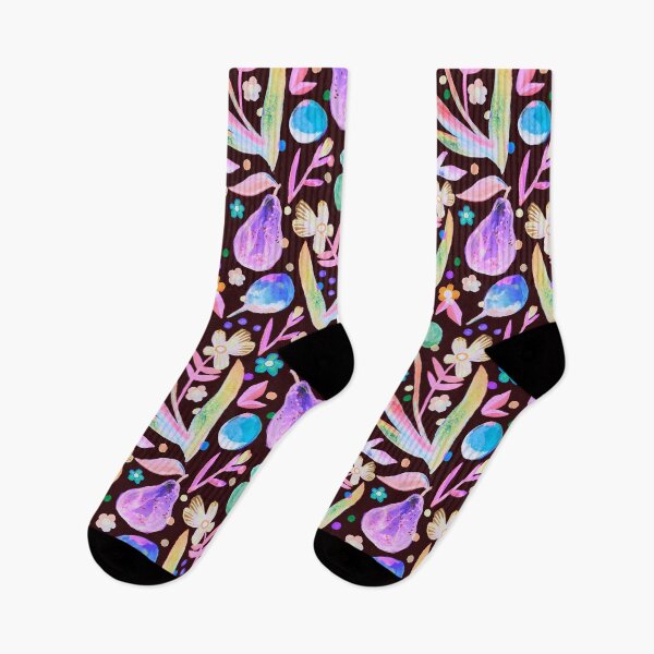 Item preview, Fruit Floral - Bold Neon Dark designed and sold by KBurnsArt.