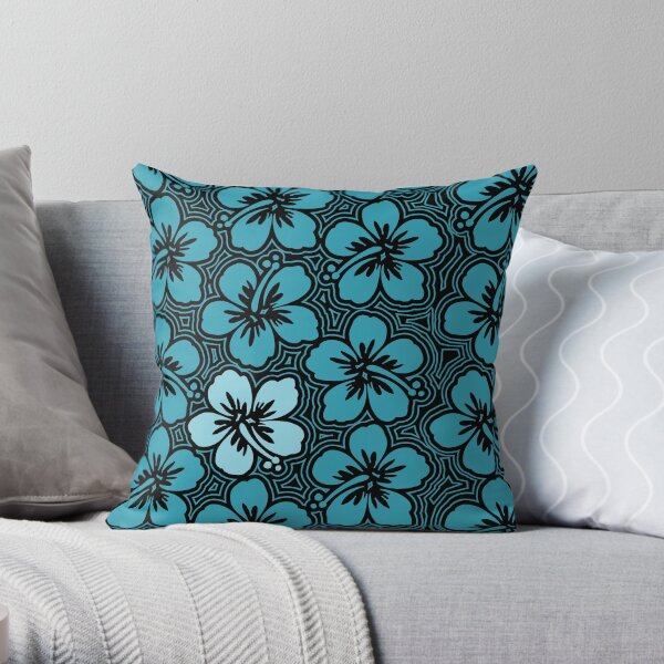 Teal and store black throw pillows