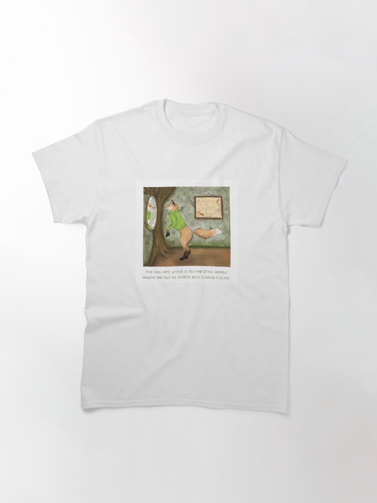Thumbnail 3 of 7, Classic T-Shirt, Fox in a Sweater designed and sold by Lizr81.