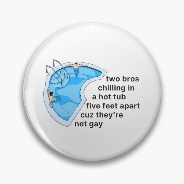 Item preview, Two bros chilling in a hot tub Vine Reference designed and sold by Alex Goubar.