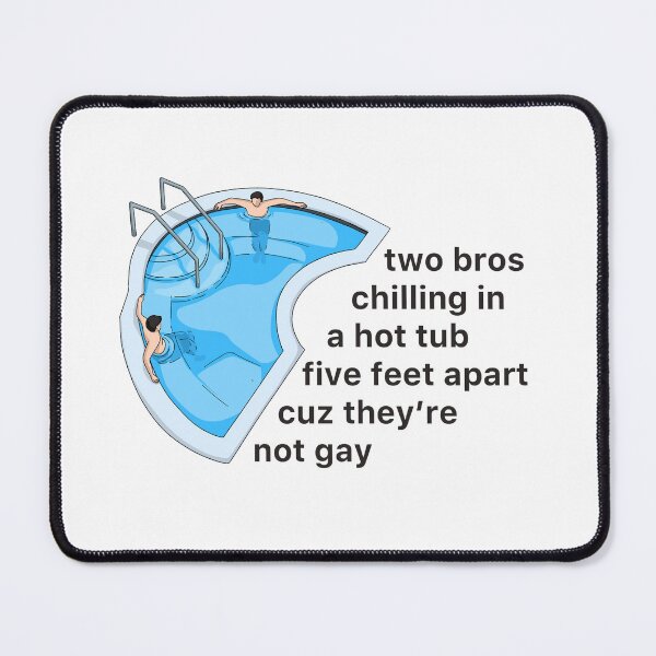 Item preview, Two bros chilling in a hot tub Vine Reference designed and sold by Alex Goubar.