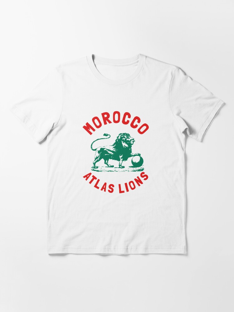 Discover Morocco Jersey T-Shirt | Team Morocco Atlas Lions fans graphic tee Essential T-Shirt