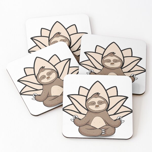 Item preview, all i need is yoga sloth and love designed and sold by med-sp-shop5.