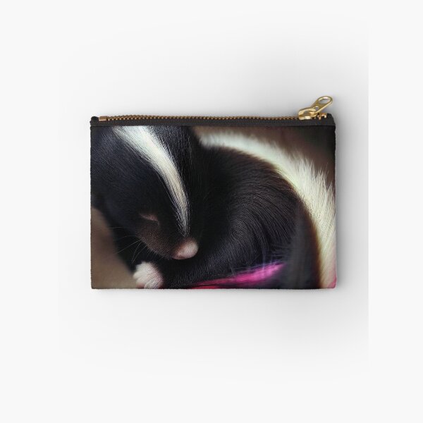 Item preview, Sleeping colorful skunk designed and sold by Knot2Olde.