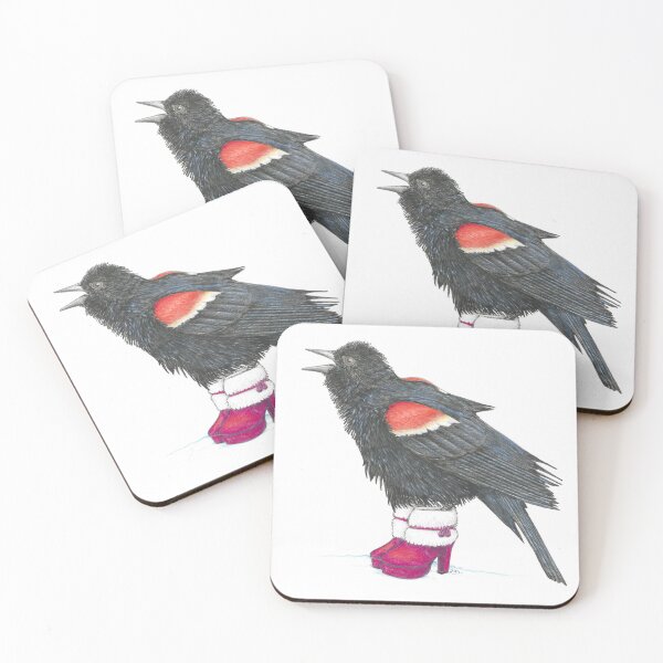 Item preview, Colly Bird in Christmas Boots designed and sold by JimsBirds.