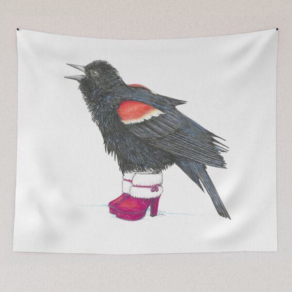 Item preview, Colly Bird in Christmas Boots designed and sold by JimsBirds.
