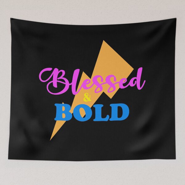 Item preview, Blessed and Bold Lightning Bolt Retro Black designed and sold by DigitalPie.