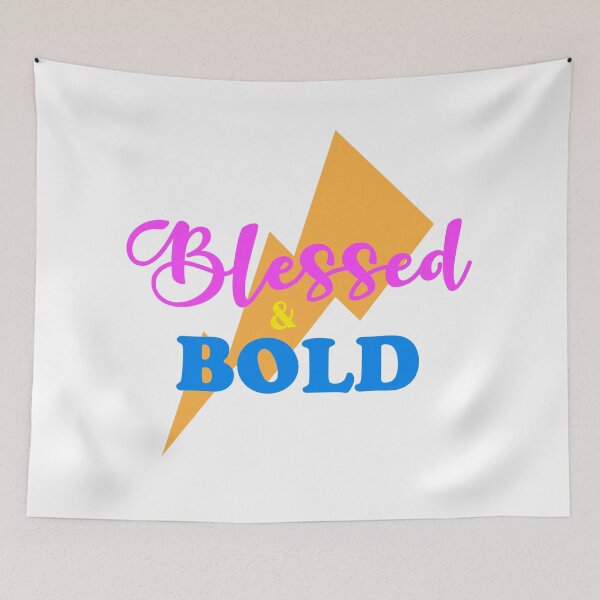 Item preview, Copy of Blessed and Bold Lightning Bolt Retro Black designed and sold by DigitalPie.