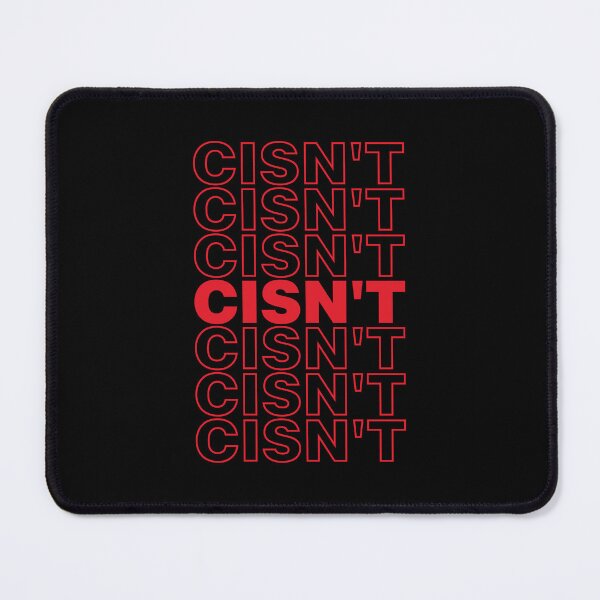 Item preview, Cisn't Cisgender Pun Thank You Bag Parody designed and sold by Queer Pride Shop.