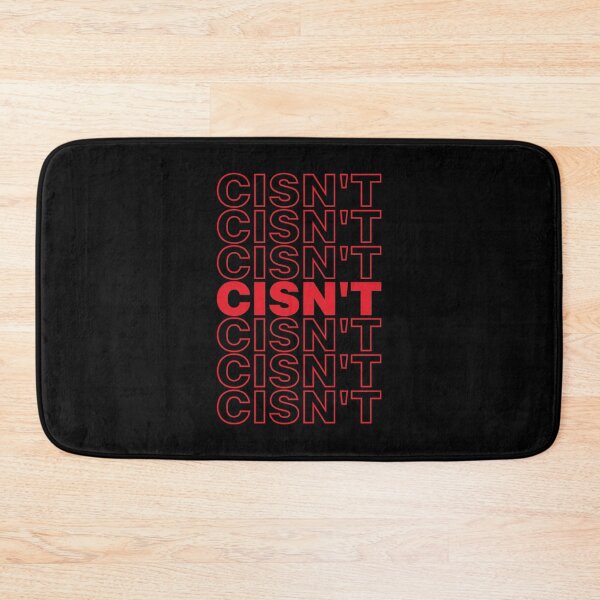 Item preview, Cisn't Cisgender Pun Thank You Bag Parody designed and sold by Queer Pride Shop.