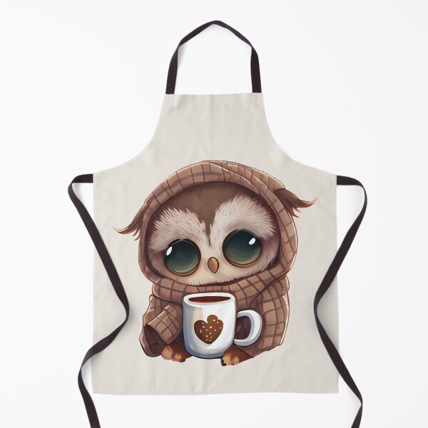 Item preview, Cute Owl Drinking Hot Chocolate, Hot Cocoa, chocolate lover, owl lover, winter designed and sold by Mumzy2many.