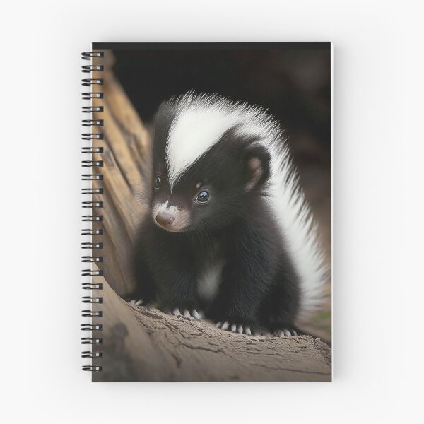 Item preview, Fuzzy baby skunk designed and sold by Knot2Olde.
