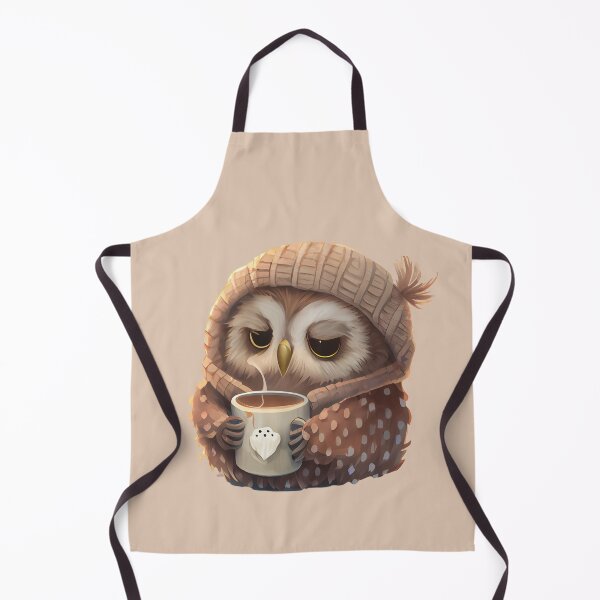 Item preview, Cute Owl Drinking Hot Chocolate, Hot Cocoa, chocolate lover, owl lover, winter designed and sold by Mumzy2many.