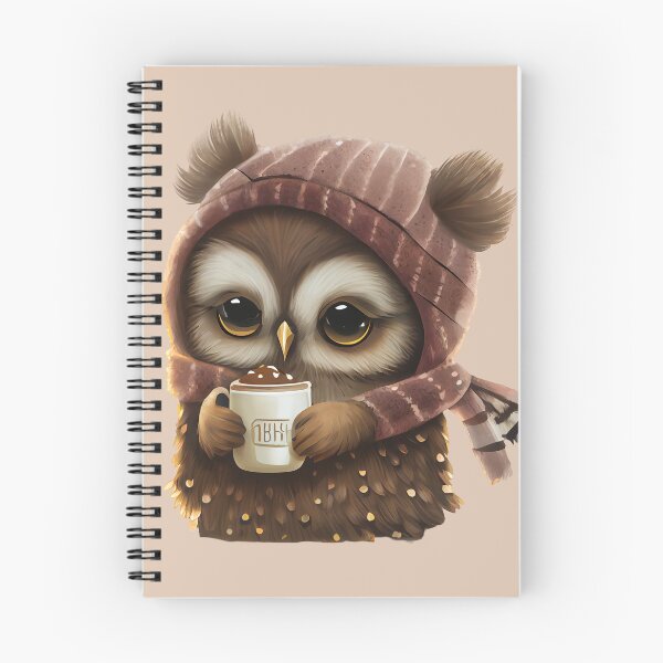 Item preview, Cute Owl Drinking Hot Chocolate, Hot Cocoa, chocolate lover, owl lover, winter designed and sold by Mumzy2many.