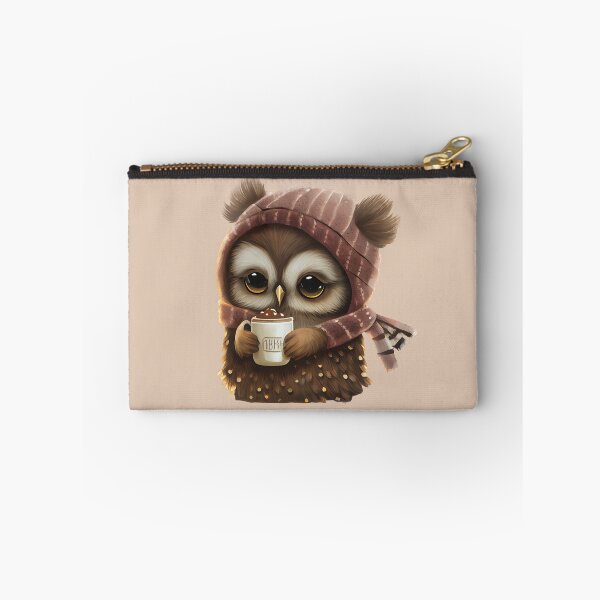 Item preview, Cute Owl Drinking Hot Chocolate, Hot Cocoa, chocolate lover, owl lover, winter designed and sold by Mumzy2many.
