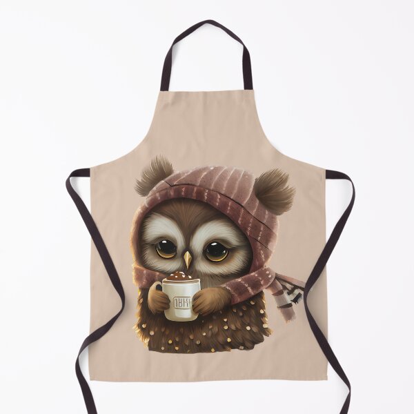 Item preview, Cute Owl Drinking Hot Chocolate, Hot Cocoa, chocolate lover, owl lover, winter designed and sold by Mumzy2many.