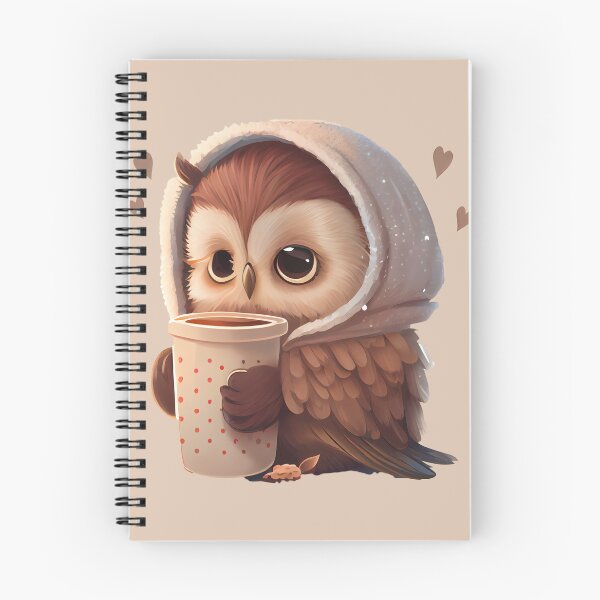 Item preview, Cute Owl Drinking Hot Chocolate, Hot Cocoa, chocolate lover, owl lover, winter designed and sold by Mumzy2many.