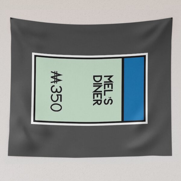Item preview, Mel's Diner custom Monoply tile designed and sold by RstyBcktWkshp.
