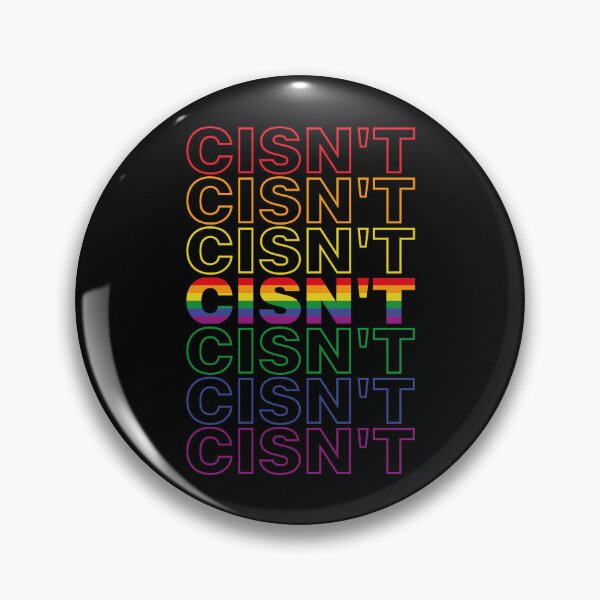 Artikelvorschau, Cisn't Cisgender Wortspiel LGBTQ Pride Rainbow Flag entworfen und verkauft von Queer Pride Shop.