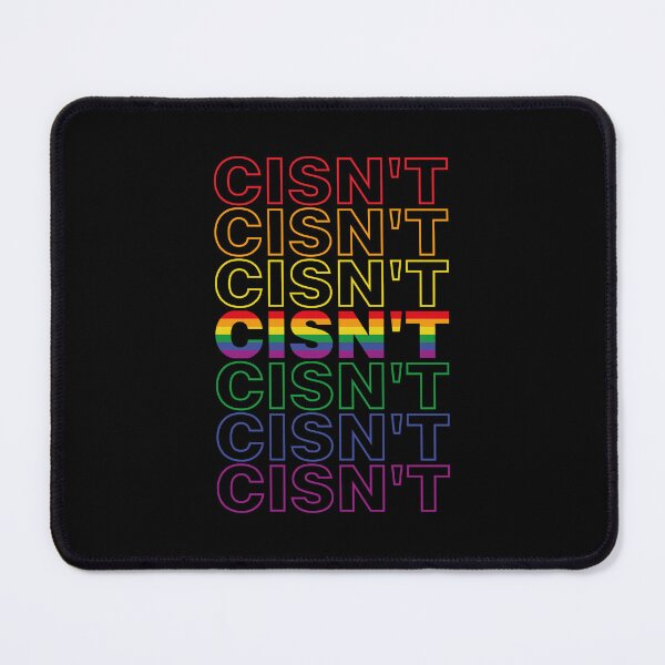 Item preview, Cisn't Cisgender Pun LGBTQ Pride Rainbow Flag designed and sold by Queer Pride Shop.