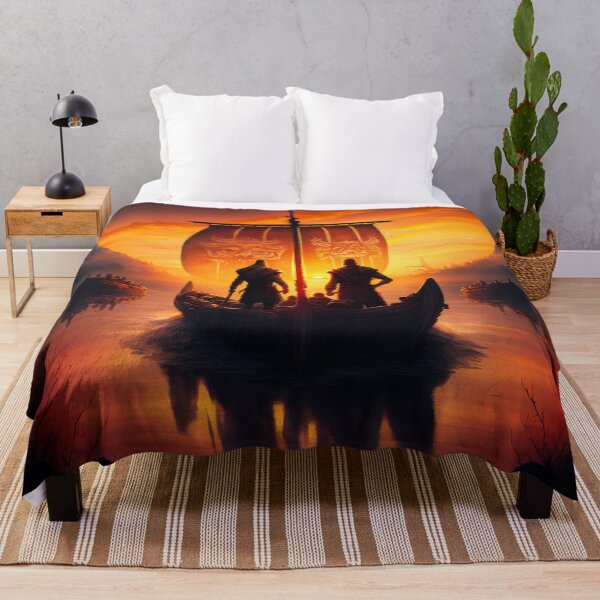 Item preview, Valheim Vikings Into the Sunset designed and sold by AICreateWorlds.
