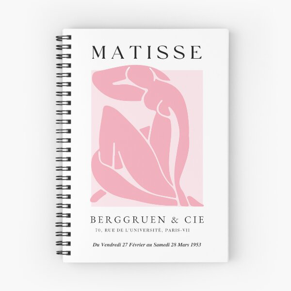 Item preview, Henri Matisse soft pink abstract Woman Exhibition white background designed and sold by blazingbloom.