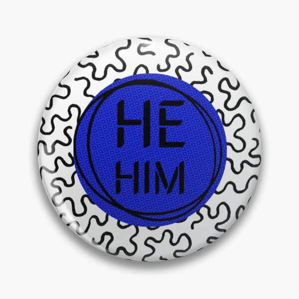 Item preview, Primary Pronoun Polygon He/Him Blue designed and sold by PennyOaksArt.