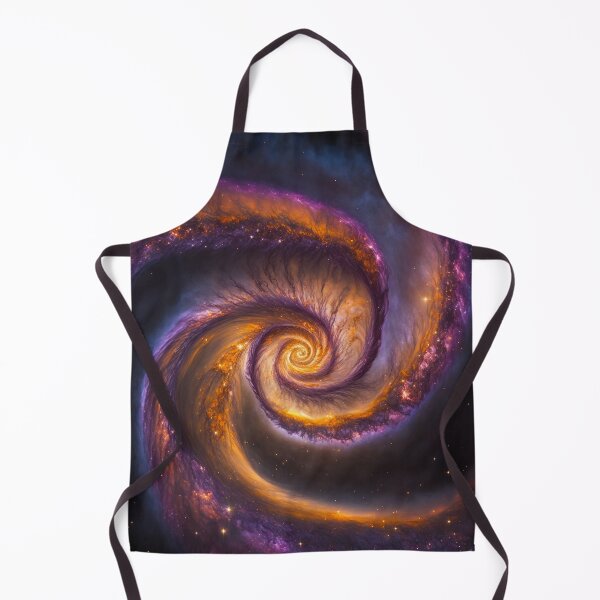 Item preview, orange and purple gas nebula - spiral galaxy designed and sold by CreativeHabbit.