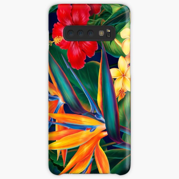 Tropical Paradise Hawaiian Birds of Paradise Illustration Samsung Galaxy Snap Case