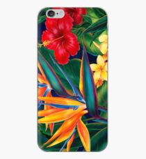 Tropische Paradies-hawaiische Paradiesvögel Illustration iPhone-Hülle & Cover