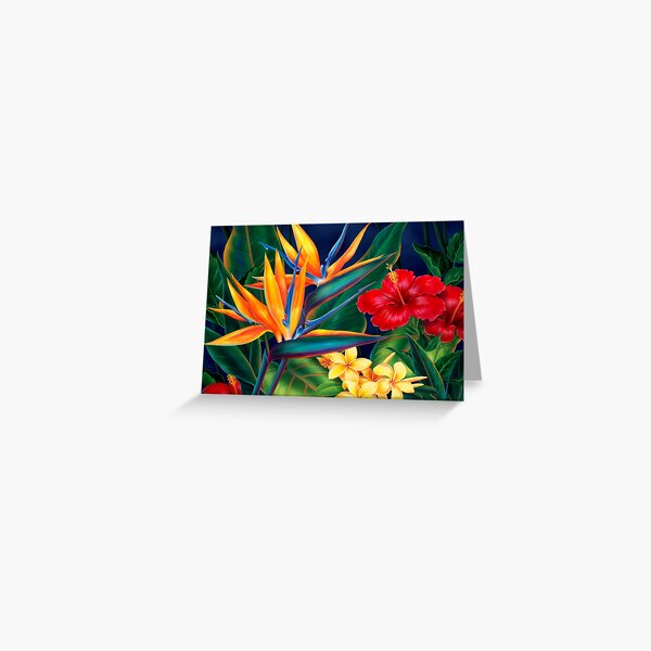 Item preview, Tropical Paradise Hawaiian Birds of Paradise Illustration designed and sold by DriveIndustries.