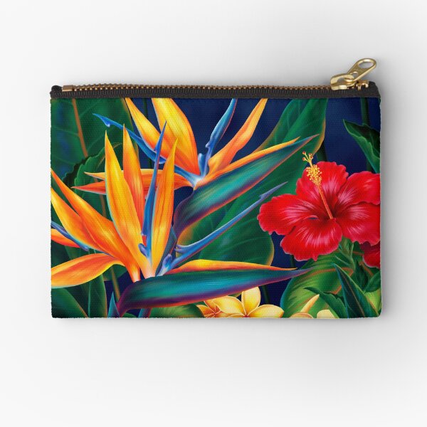 Aperçu de l'œuvre Illustration de paradis tropical hawaïen oiseaux du paradis créée et vendue par DriveIndustries.